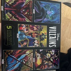 Disney Villains Art Print Set - Black, Purple, Green